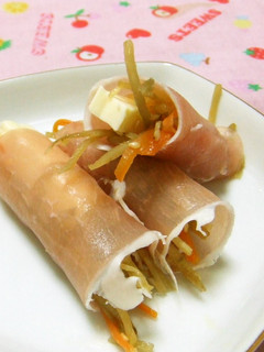 きんぴらチーズの生ハム巻き♪-レシピのメイン写真