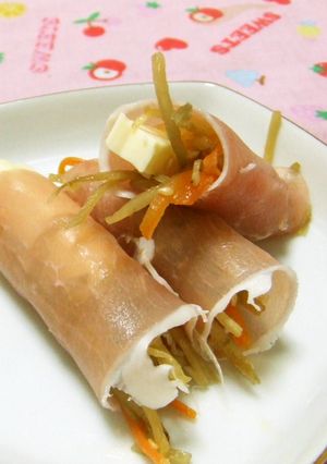 きんぴらチーズの生ハム巻き♪-レシピのメイン写真
