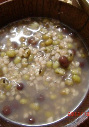 雑穀レシピ⑧緑豆と小豆のおかゆ-レシピのメイン写真