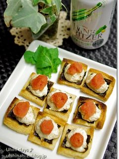 油揚げの自然薯明太おつまみ-レシピのメイン写真