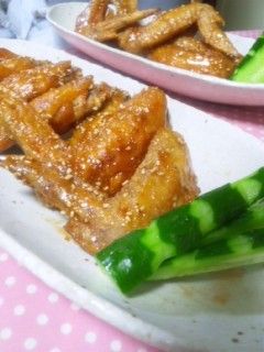 手羽先の甘辛唐揚げ-レシピのメイン写真