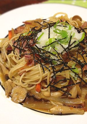 節約!残りものでヘルシー和風パスタ♪-レシピのメイン写真