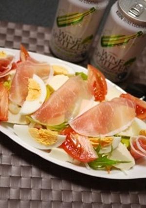 生ハムと豆腐のヘルシーサラダ♪-レシピのメイン写真