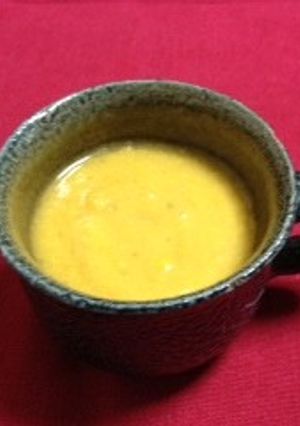 人参と冷凍コーンの豆乳スープ-レシピのメイン写真