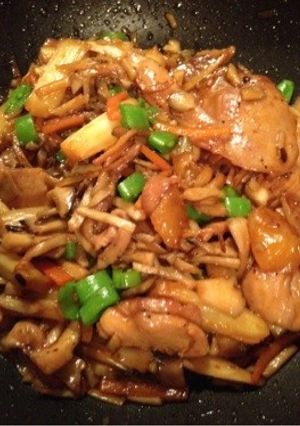 【豚肉】甘辛☆豚肉きのこのゴマラー油炒め-レシピのメイン写真