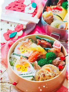 キャラ弁❤節分に✿茹で卵de黄鬼くん✿-レシピのメイン写真