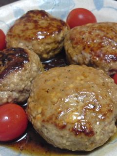 サトイモで☆ふわふわ豆腐ハンバーグ-レシピのメイン写真
