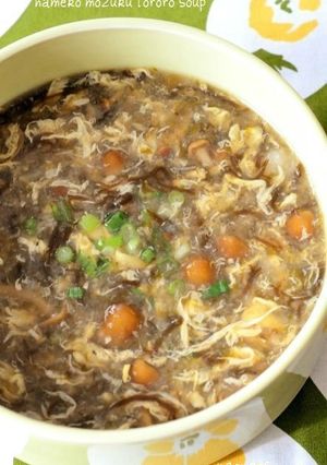なめこ*もずく*とろろ～んな中華スープ♡-レシピのメイン写真