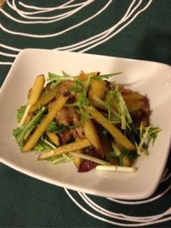 簡単‼豚肉とさつまいもの甘辛炒め-レシピのメイン写真