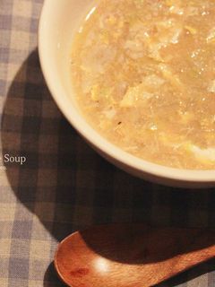 余った餃子の種で♪とろとろ中華の卵スープ-レシピのメイン写真