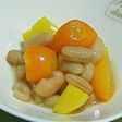 金柑と白いんげん豆,さつまいもの甘煮