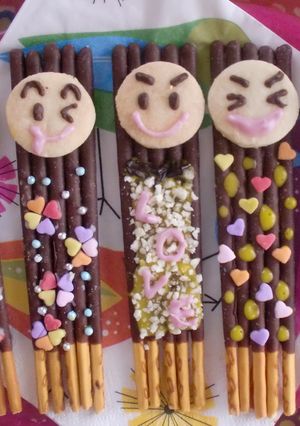 バレンタインに♪　ポッキー　de　パパ♪-レシピのメイン写真