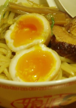 ✿アツアツつけ麺に♪半熟の味付け玉子✿-レシピのメイン写真