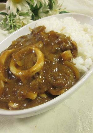 コク旨！酒かすとイカワタ入りの絶品カレー-レシピのメイン写真