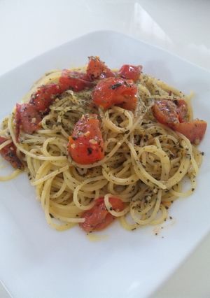 ☆ミニトマトとバジルのパスタ☆-レシピのメイン写真
