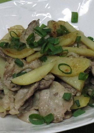 豚肉とジャガイモの甘酢炒め♪-レシピのメイン写真