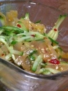 簡単♪中華クラゲときゅうりの和え物-レシピのメイン写真