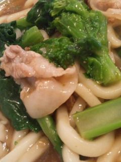 豚肉と菜の花の柚子こしょうあんかけうどん-レシピのメイン写真