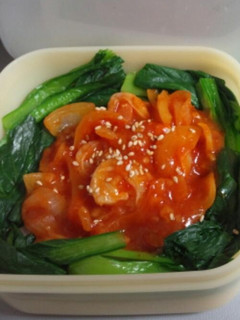 エビチリ丼弁当-レシピのメイン写真