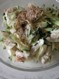 きゅうりとササミの梅肉あえ-レシピのメイン写真
