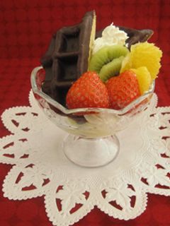 ★簡単バレンタイン★チョコワッフルパフェ-レシピのメイン写真