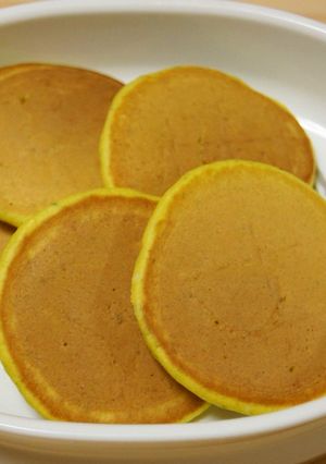 離乳食おやつ★かぼちゃのホットケーキ-レシピのメイン写真