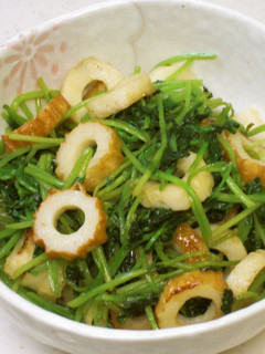簡単☆豆苗とちくわの炒め物-レシピのメイン写真