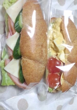 手作りロールでサンドイッチ♪-レシピのメイン写真