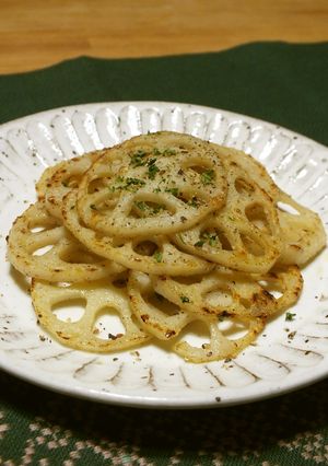 レンコンの塩胡椒炒め-レシピのメイン写真