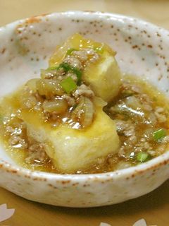 肉そぼろあんかけ揚げ出し豆腐-レシピのメイン写真