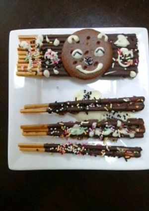 子供が作ったデコポッキー-レシピのメイン写真