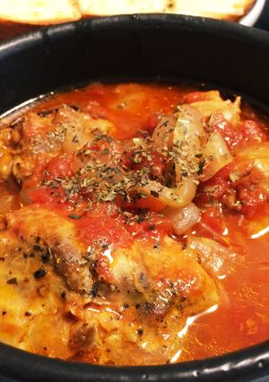 超簡単！鶏肉のトマト煮込み-レシピのメイン写真
