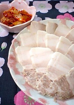 キムチの為のシンプル蒸し豚♡-レシピのメイン写真