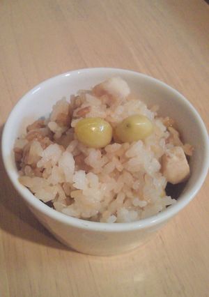 銀杏と鶏肉の炊き込みご飯-レシピのメイン写真