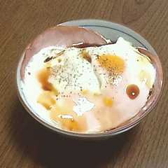 รูปของ レンジで1分＊簡単ハムエッグ丼