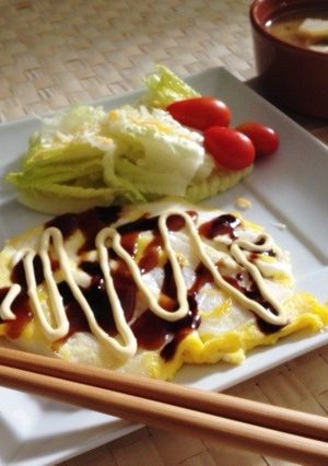 私のモチタマ（お餅＆卵）♪-レシピのメイン写真