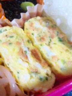 鮭フレークと青のりの卵焼き-レシピのメイン写真