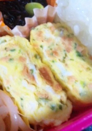 鮭フレークと青のりの卵焼き-レシピのメイン写真