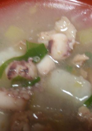 いかとお餅のほんわかとろみスープ-レシピのメイン写真