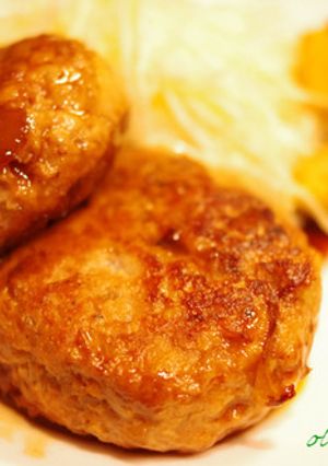 柔らかジューシー♪照り焼き豆腐ハンバーグ-レシピのメイン写真