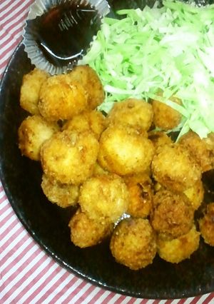 ★ミンチカツ♪豆腐ひき肉DE揚げボール-レシピのメイン写真