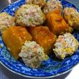 カボチャと鶏つくねの簡単煮物