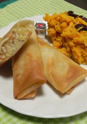 冬の定番・白菜を使った美味しい春巻き-レシピのメイン写真