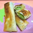 アスパラの揚げ焼き春巻き