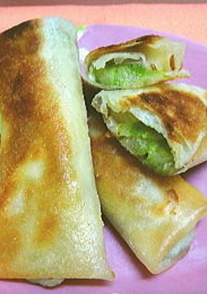 アスパラの揚げ焼き春巻き-レシピのメイン写真