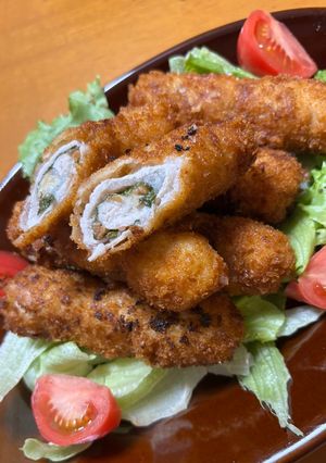 豚肉の大葉チーズ梅ロールカツ❣️-レシピのメイン写真