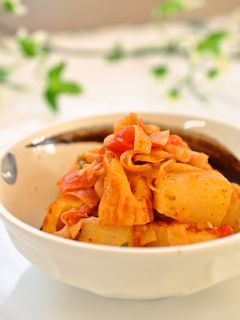 ピリ辛☆大根と竹輪の♫カニカマ旨味煮♫-レシピのメイン写真