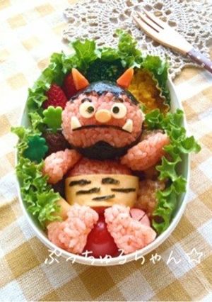＊節分キャラ弁＊ 赤鬼くん-レシピのメイン写真
