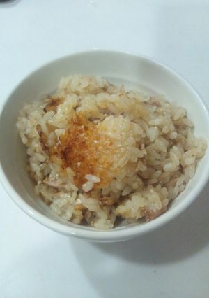 牛乳で簡単☆なめたけとﾂﾅの炊き込みご飯-レシピのメイン写真