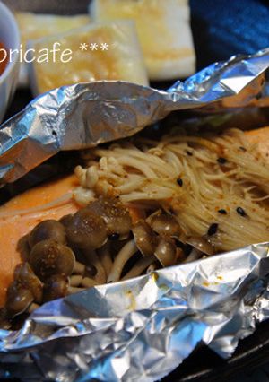 ダイエット料理　鮭のホイル焼き-レシピのメイン写真